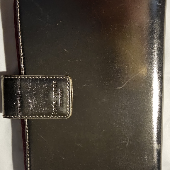 Kate Spade Shiny Gold Leather Planner - Picture 1 of 4